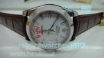 Replica Rolex Datejust White Face Brown Leather Strap Watch